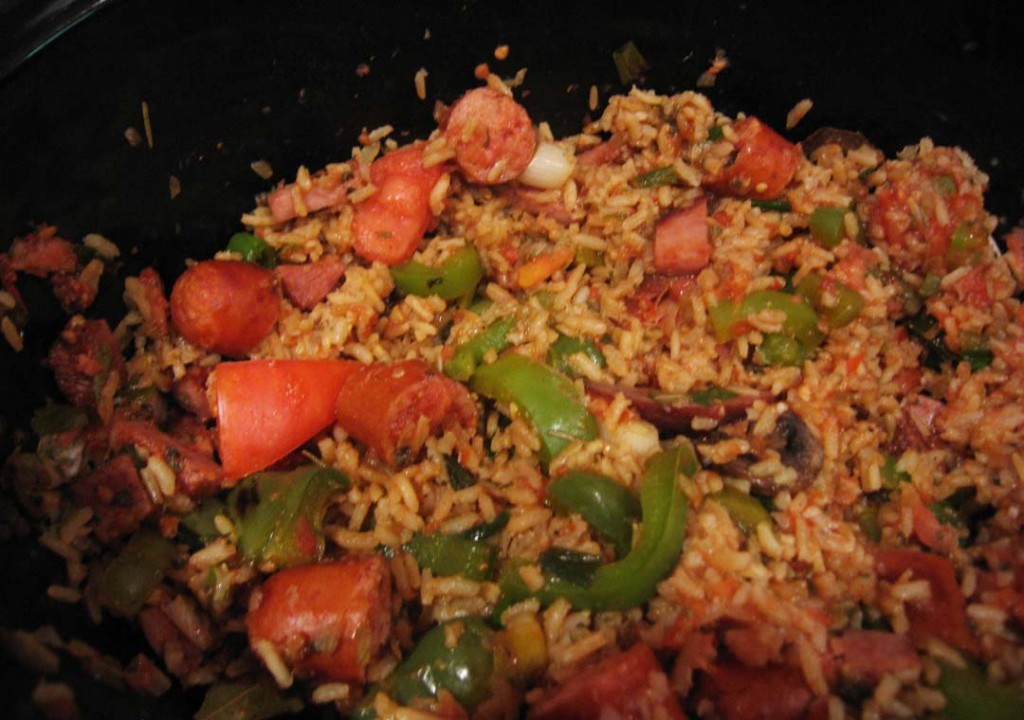Serve the JAMBALAYA in a bowl. That’s your dinner, you need nothing ...