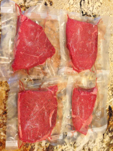 steaks sealed with foodsaver
