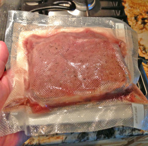 steak after sous vide cooking