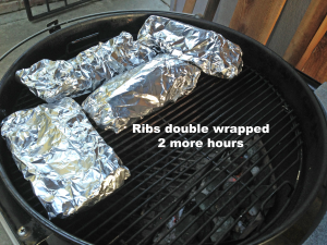 ribs double wrapped
